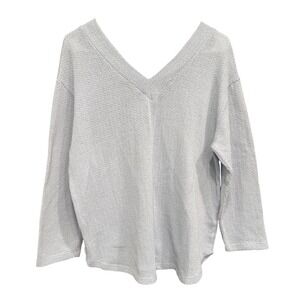 Sadie & Love Knit Pullover Sweater‎ V-Neck Lightweight Casual Blue Size M
